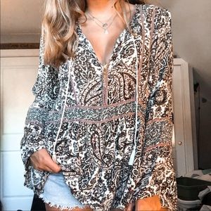 boho peasant top